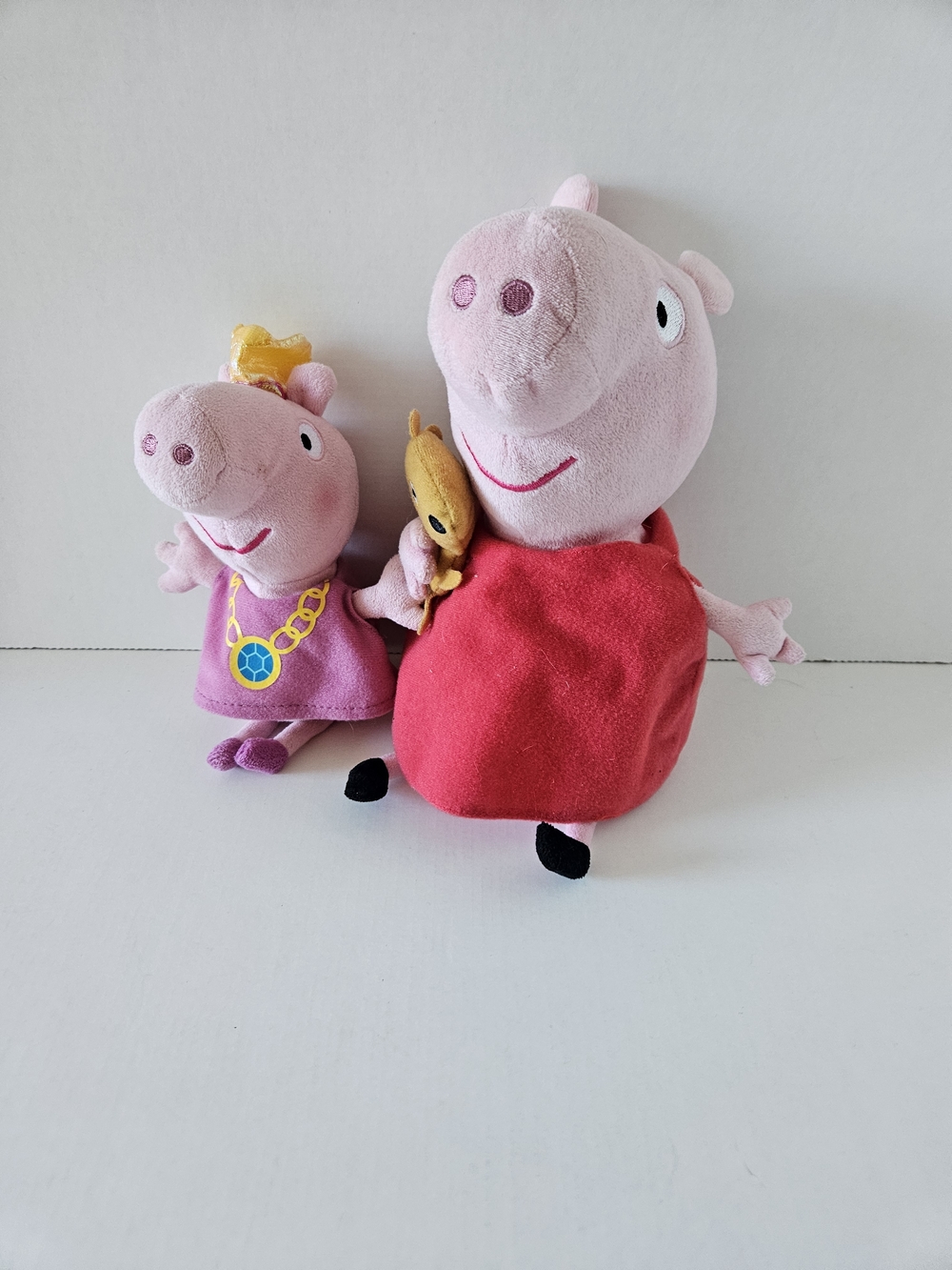 Peppa Pig Plush Toy Set - Pink and Red Peppa & Princess Plush
